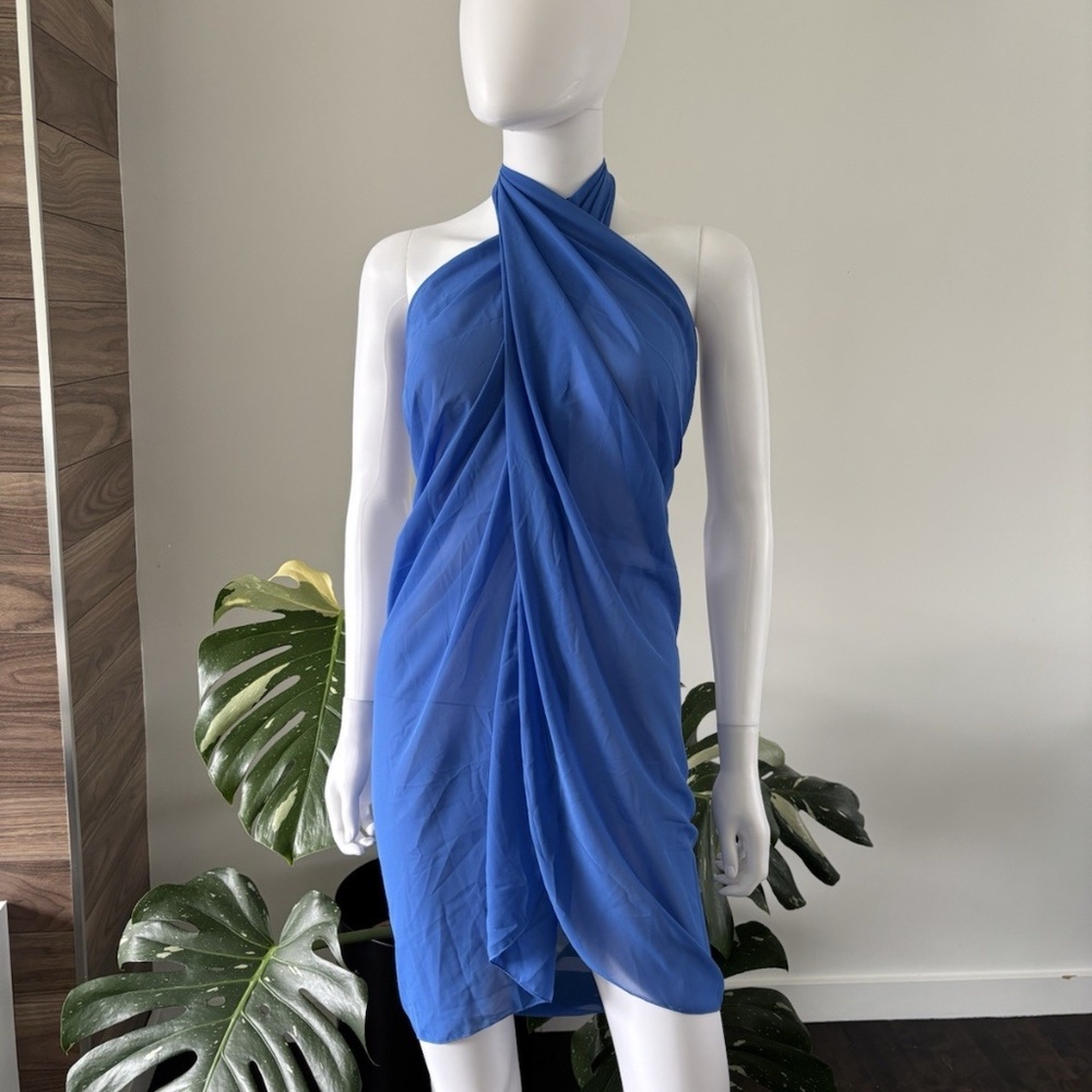 Wolford Beach Pareo Beach Multi Talent Oversized Blue❤️